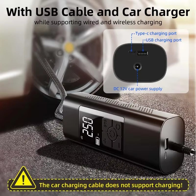 Portable Wireless Compressor Tire