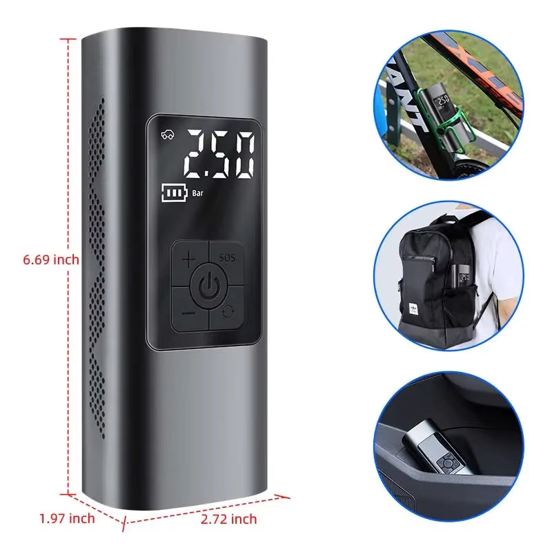 Portable Wireless Compressor Tire
